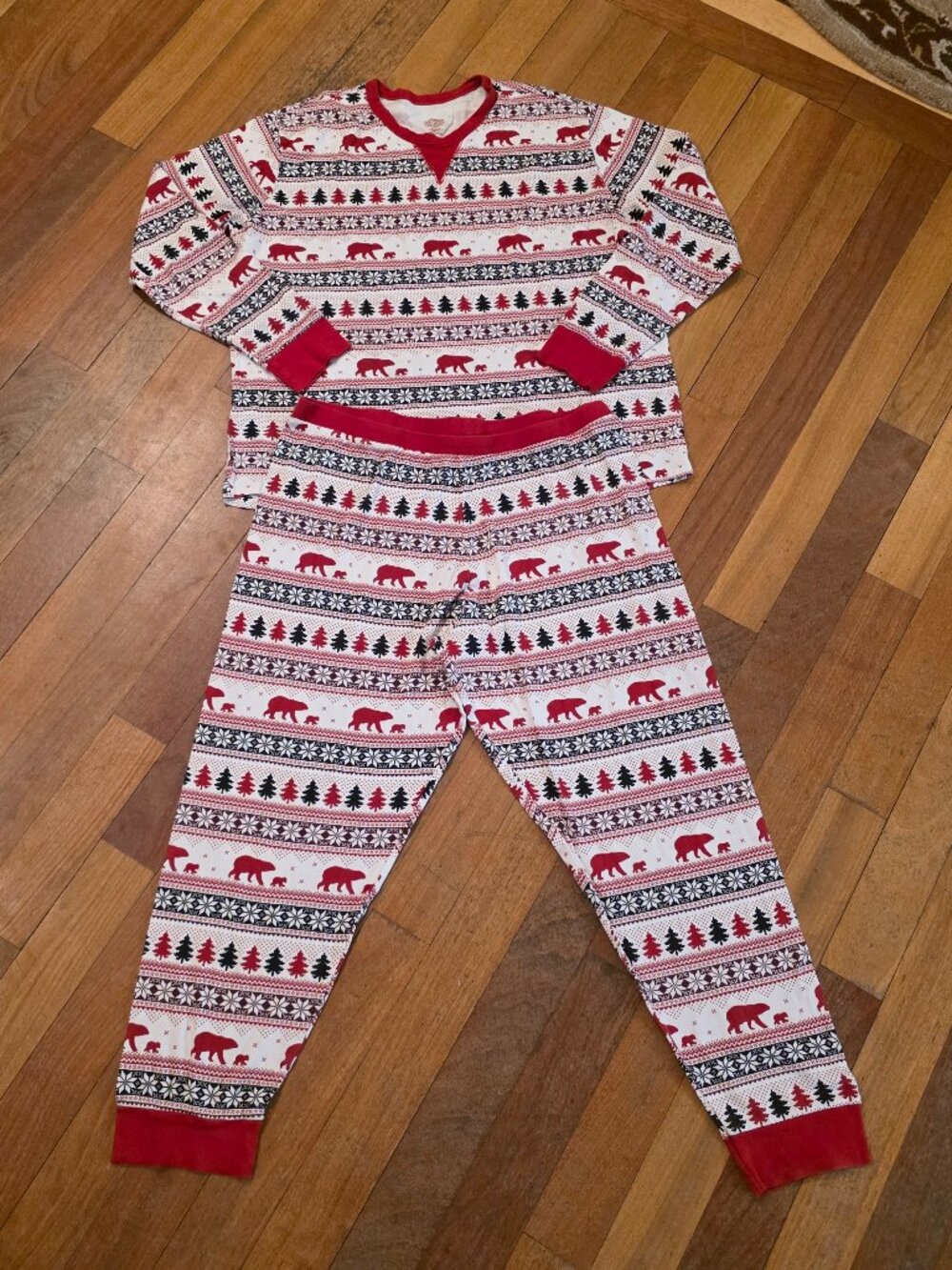Wondershop 2-Piece Jersey Style Christmas Pajamas Size XL